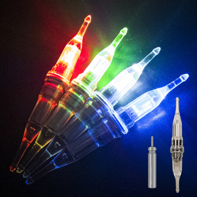 Wholesale mini fishing high light color LED hairtail fish gathering lamp deep pressure resistant anti-water trap lamp fishing lamp