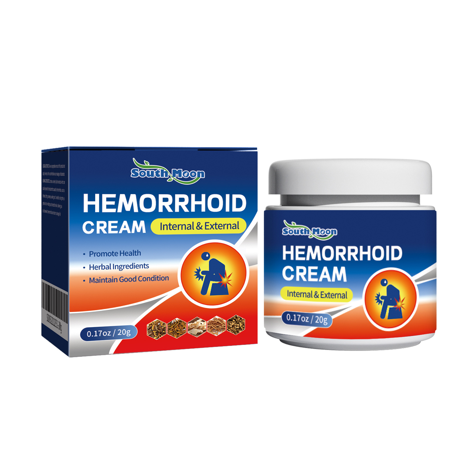 South Moon Hemorrhoids Ointment anal repair and meat ball inside and outside mixed Qi anal relieving swelling itching pain cream