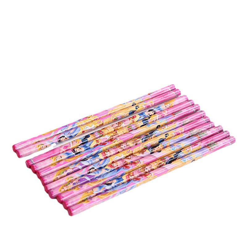 Cartoon pencil 50 logs H B student cartoon children's pencil pencil manufacturers set stationery wholesale