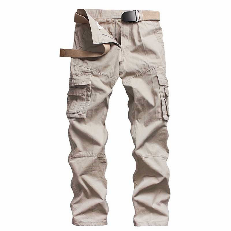 Demi-season trousers, plus size, loose straight fit