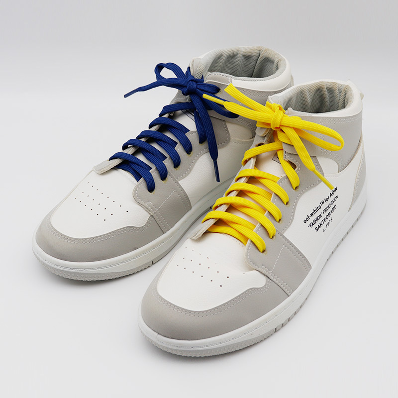Cullokin 7mm Wide Double Layer Polyester Flat Shoelaces Fit McQueen Canvas Shoes sneaker Casual Shoes Sneakers Strap