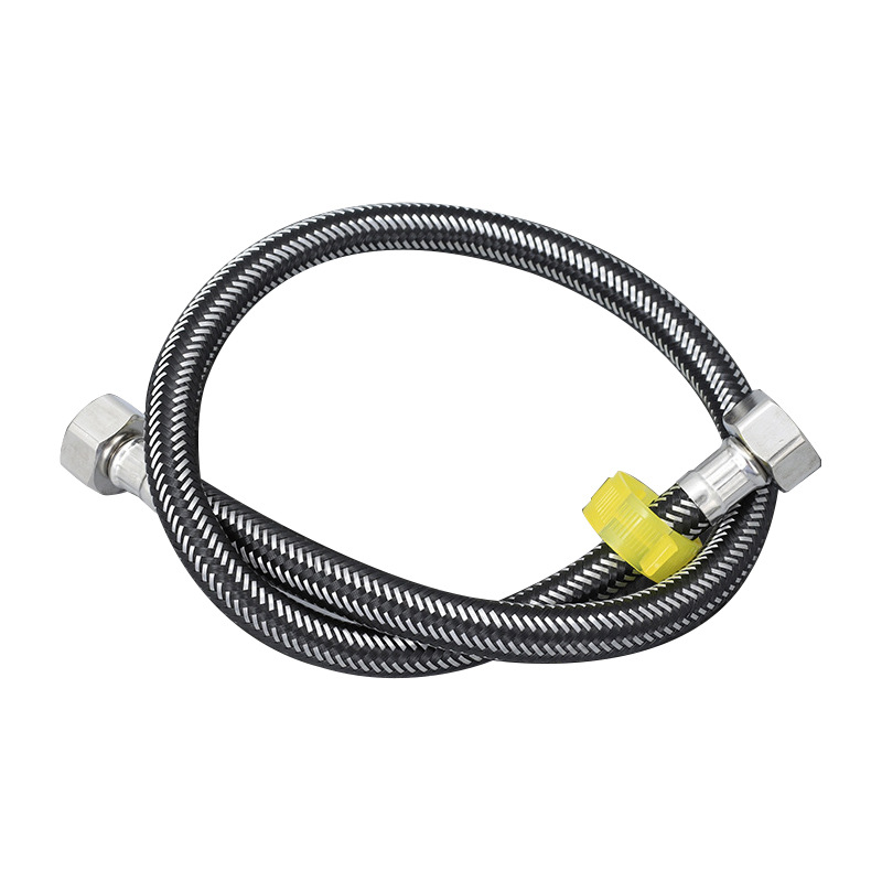 304 stainless steel metal woven hose hot and cold high pressure explosion-proof water inlet hose water heater toilet 4 points water inlet pipe