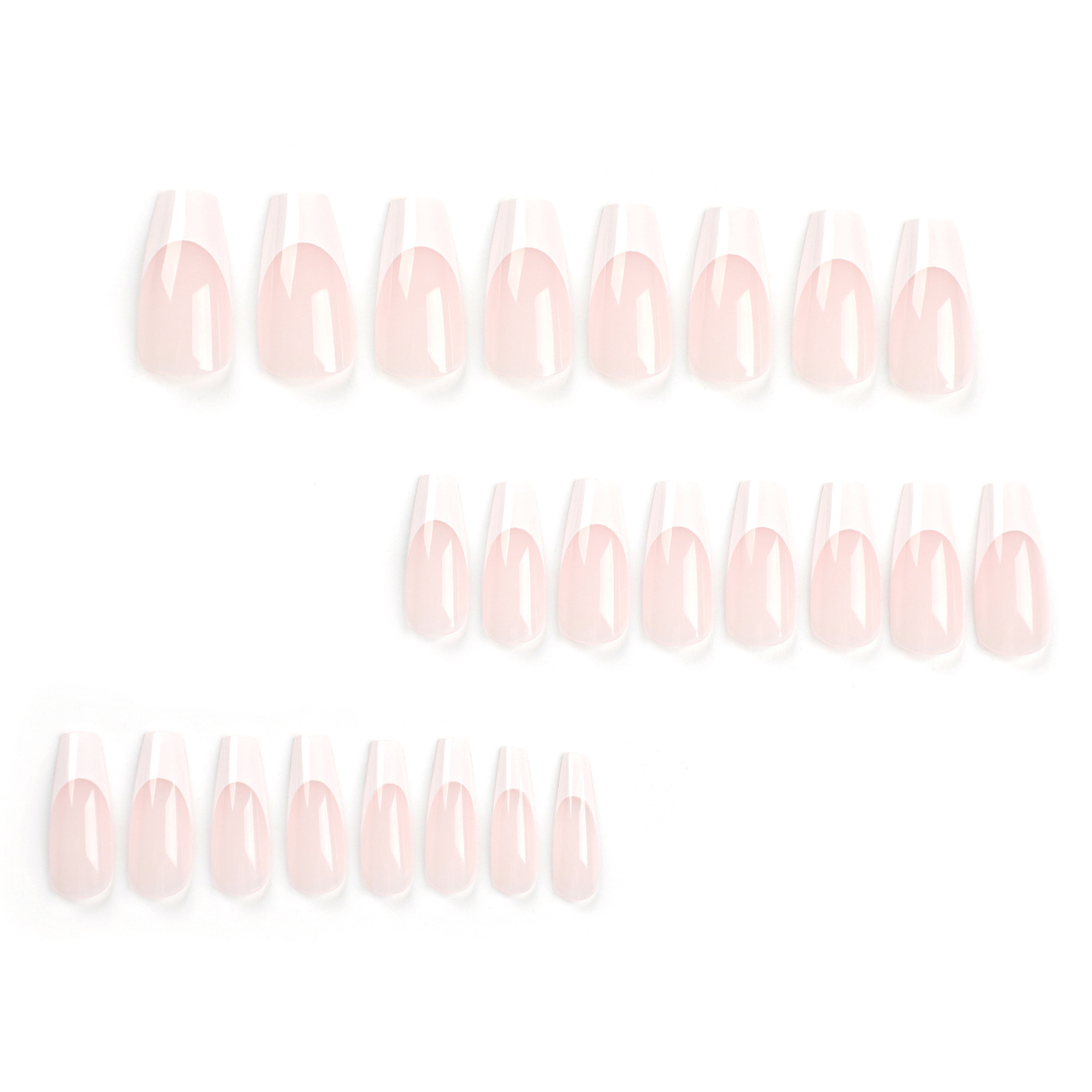 European and American nail wear nail piece cross-border nail piece nail sticker nail beauty piece fake nail nail piece white edge wear nail