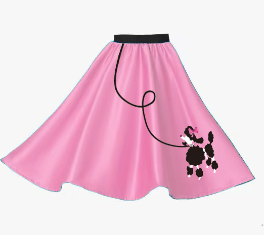 Amazon European and American Girl's Wear Retro Hepburn Cartoon Printed Skirt Amazon Explosions Clothing