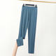 Plus size spring and summer thin gray leggings women's high waist 9 points fat mm200 kg outer wear modal nine-point pants