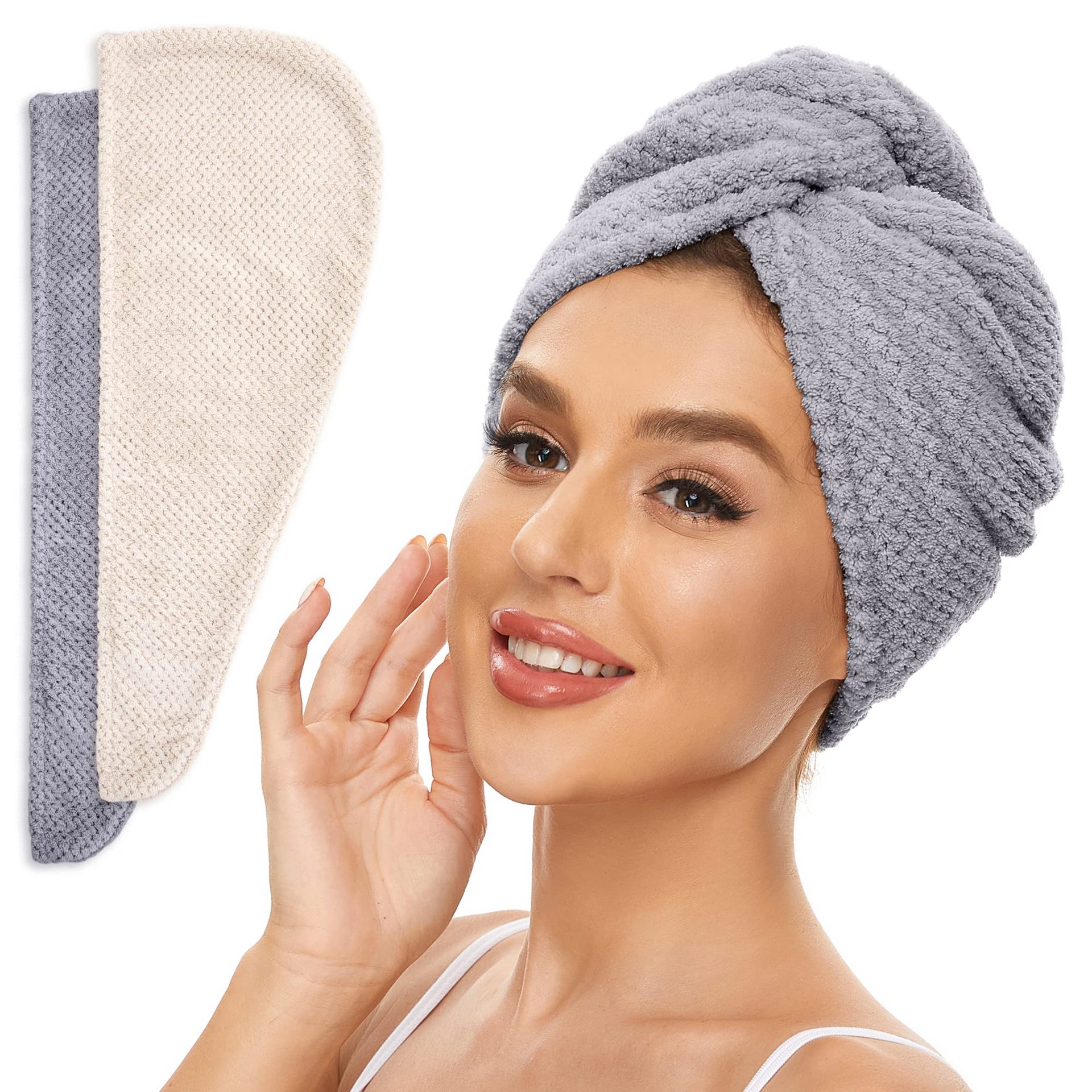Senqi Foreign Trade Amazon Pineapple Coral Fleece Thickened Shower Cap Women's Hair Wrapping Hood Water Absorbent Dry Hair Cap