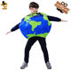 Children's Funny Carnival Party Costume Stage Costume Performance Costume Halloween Costume Children's Parody Earth Games Sponge