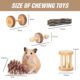 Summary Cross-border Hamster Toy suit Pet Rabbit Dutch Pig Parrot Play Molar Wooden Supplies Combination