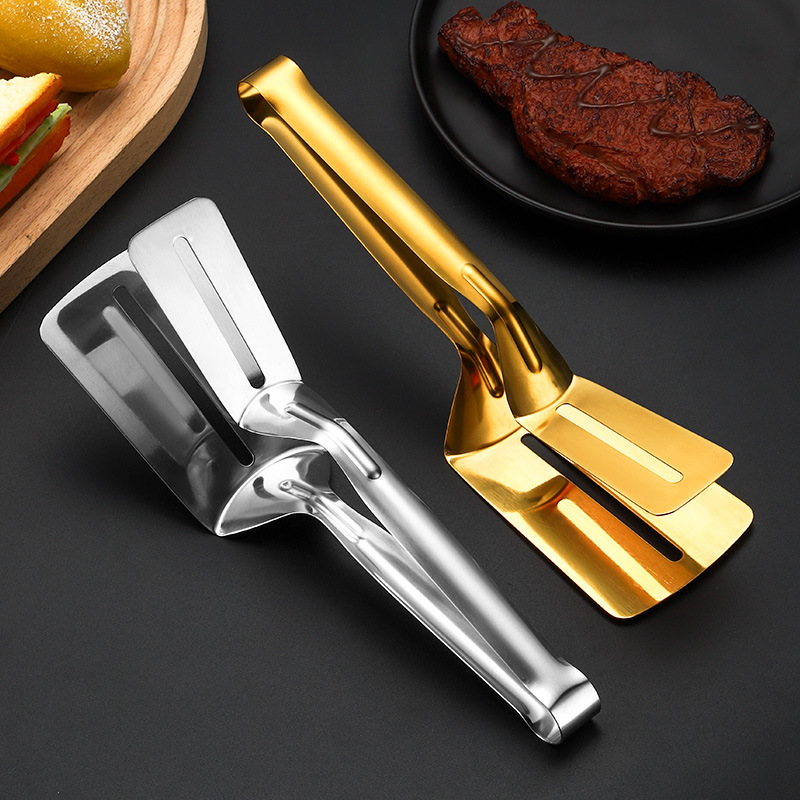 Thickened stainless steel restaurant hotel steak meat clip fried fish shovel clip steak barbecue clip food food clip