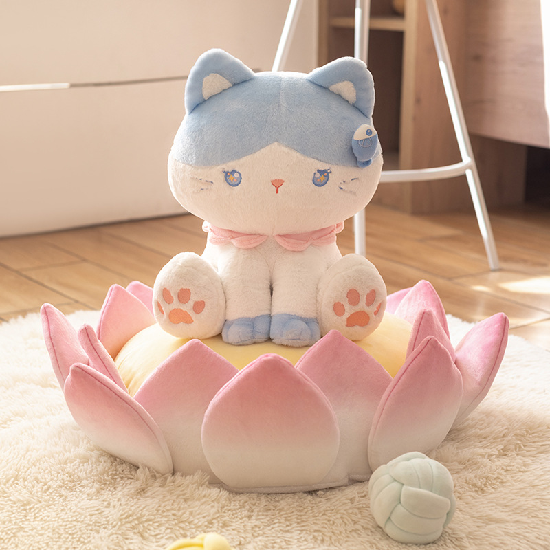 Lotus Throne Cushion Good Luck Lotus Lotus Plush Futon Wishing Merit Office Good Luck Cushion Gift