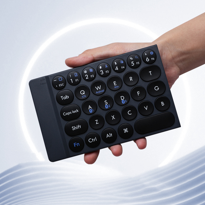 Punk folding keyboard FVZD1 mobile phone tablet office computer thin portable keyboard support three systems