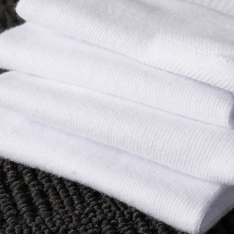 Socks Men's Trendy Long Tube Sweat Absorbing Breathable Cotton Sports Socks Boys Running Fitness Cotton Basketball White Socks Men's High Tube