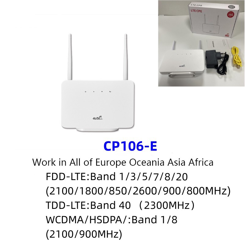 CPE106 home 4G router through wall wireless cpe router WiFi router plug-in card LTE