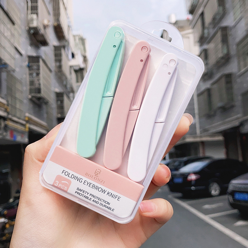 Factory direct eyebrow trimming knife for men and women beginners eyebrow shaving knife eyebrow razor professional Set 3 sets of thrush artifact