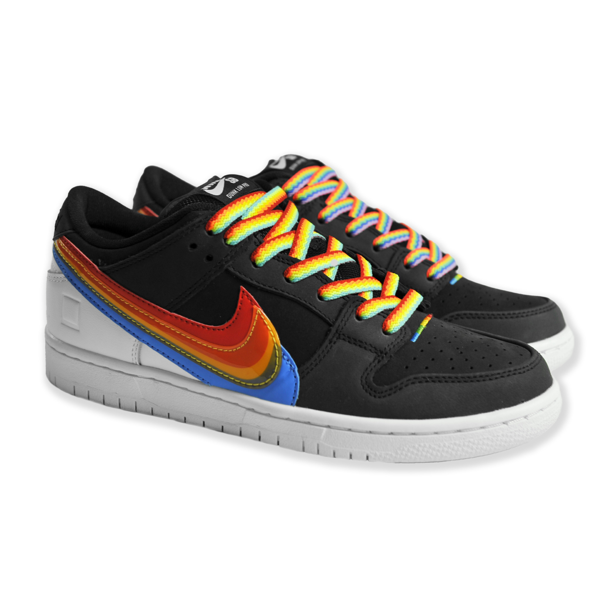 3D rainbow shoelaces psychedelic style shoelaces New aj Small White shoes sneakers shoelaces