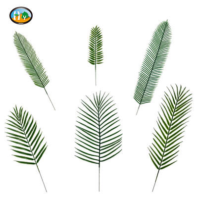 Simulation plastic loose tail Kwai leaf cross-border wedding flower arrangement Cycas leaf trumpet artificial loose tail Kwai leaf