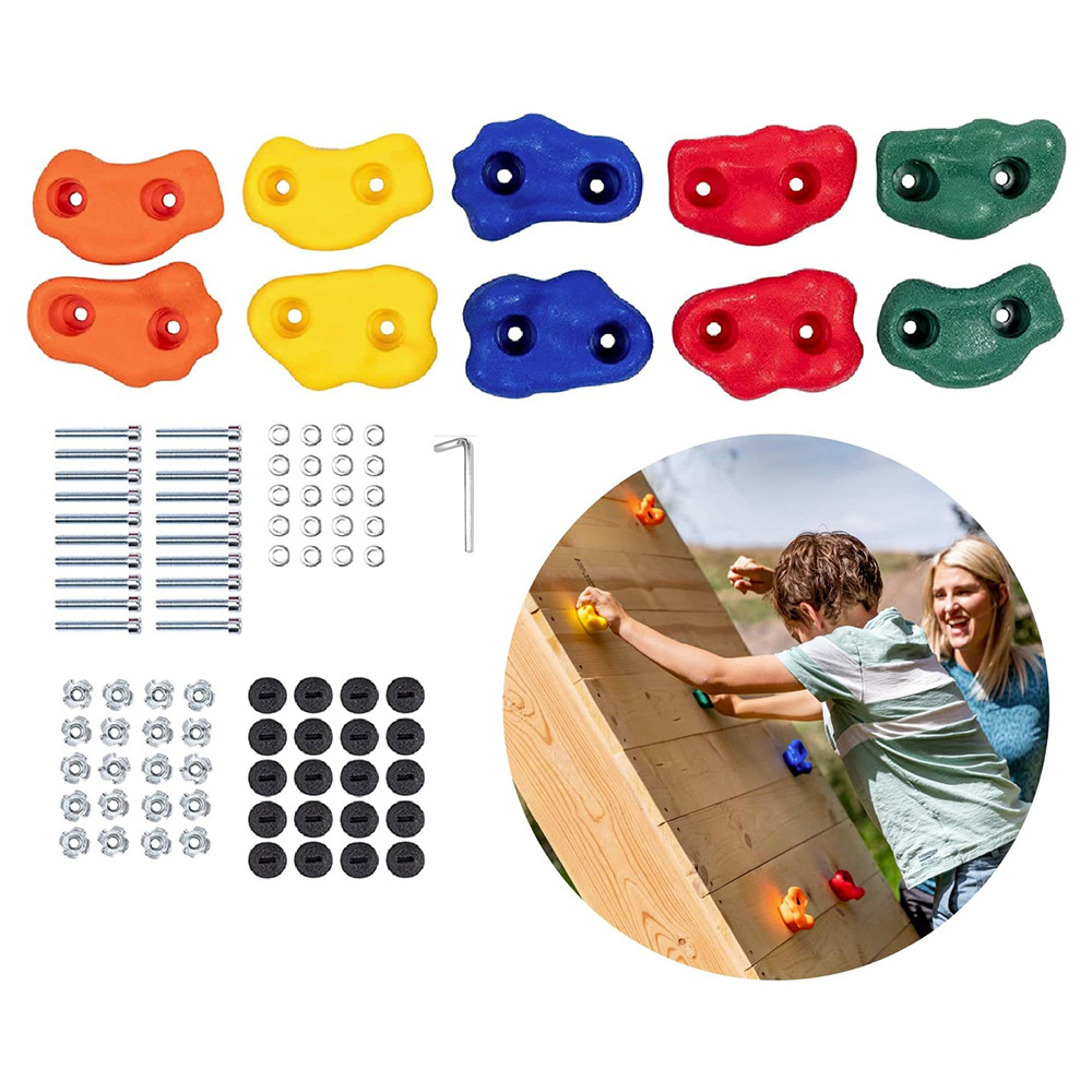 Cross-border 10PCs children's rock climbing indoor and outdoor rock climbing fulcrum playground accessories children's physical training Belt