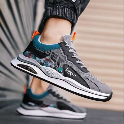 Spring and autumn men's sports casual shoes increased travel shoes Korean fashion men's shoes Wholesale sneakers running shoes