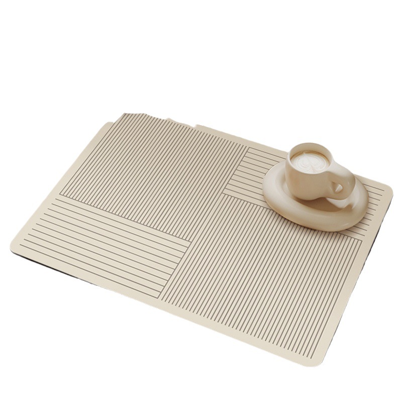 Modern Simple Household Water Absorbent Quick-drying Anti-slip Mat Living Room Coffee Table Diatom Mud Table Mat Kitchen Countertop Drain Mat