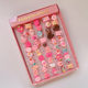 Cross Border Children Cartoon Flower Ring 50 Boxed Open Frosted Plastic Ring Birthday Gift Kindergarten