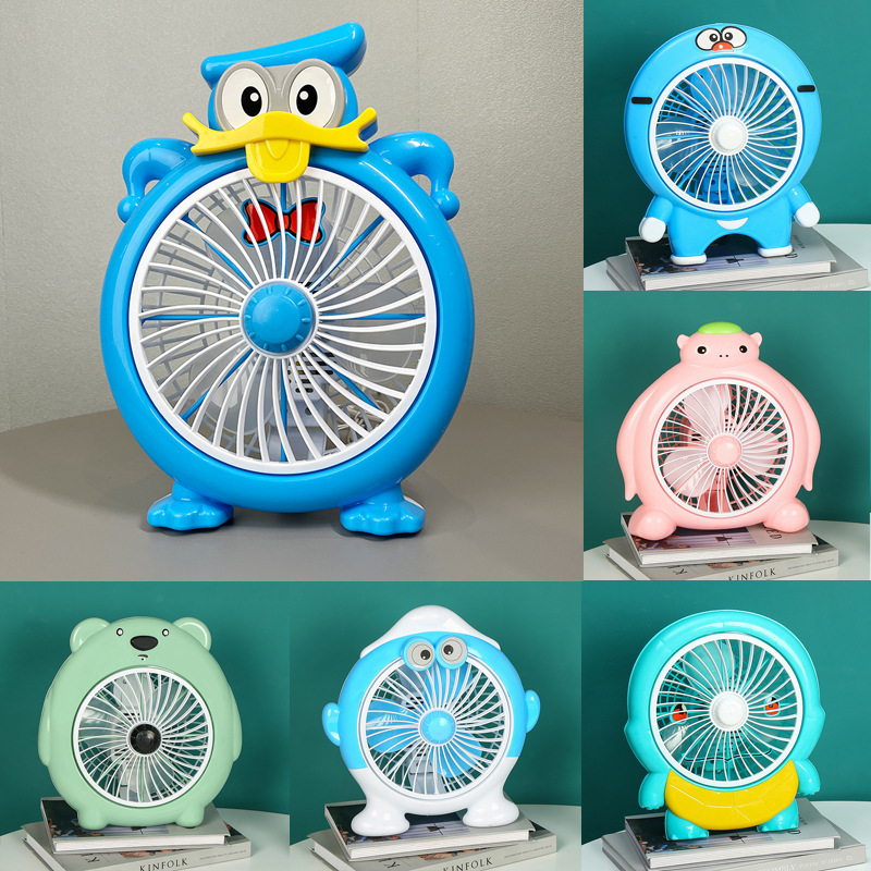 Factory generation bedside cartoon electric fan student dormitory desktop small fan household small turning fan Electric