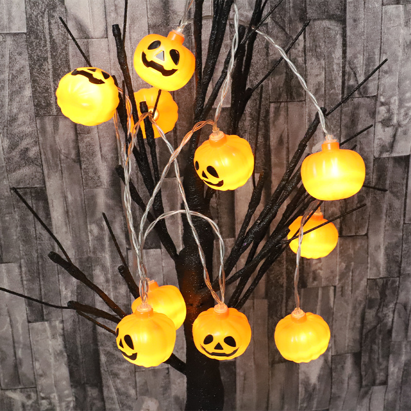 Halloween led string lights outdoor decoration led string lights pumpkin string lights ghost bat lights Halloween string lights