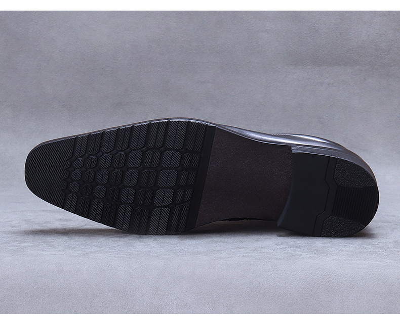 Kožené boty Velkoobchodní továrna Britské martinské boty Pravá kůže Módní společenské boty Špičatá špička Zip Vysoké kožené boty Kotníkové boty_voghion.com