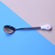 15cm white palm powder meat pad soup spoon