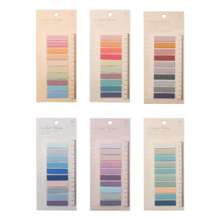 Morandi 60 Color Index Sticker Self-adhesive Vintage Small Self-adhesive Sticker Transparent Very Fine Post-it Notes Spot