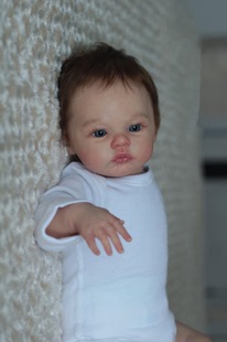 3D high-color imitation Meadow real skin color blood vessel blue band reborn baby doll cross-border reborn baby generation
