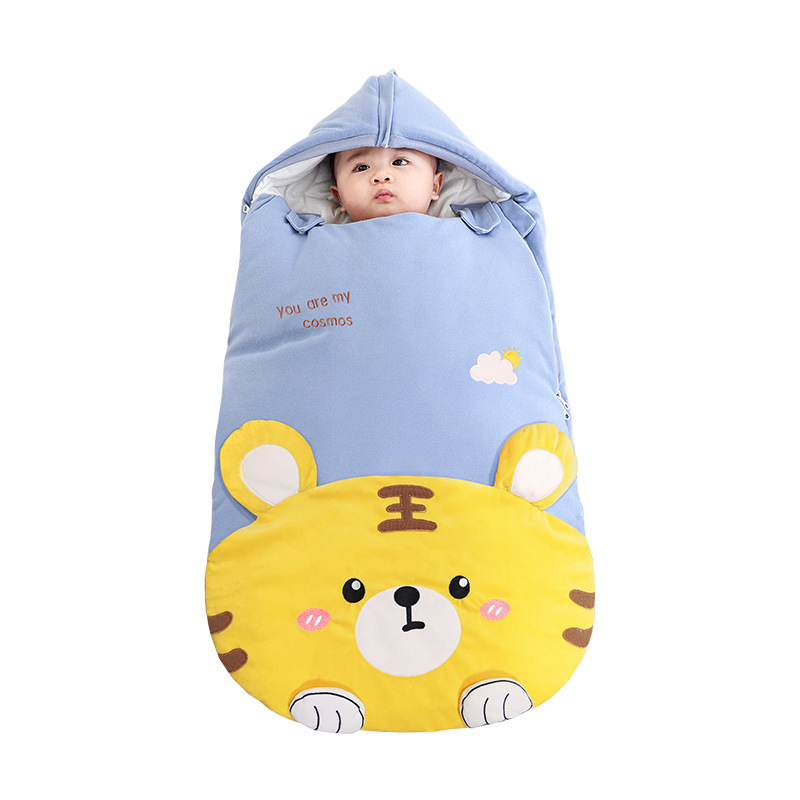 Sleeping Bag Baby Autumn and Winter Thickened Newborn Baby Anti-kick Quilt Artifact Anti-startle Bag Four Seasons Universal