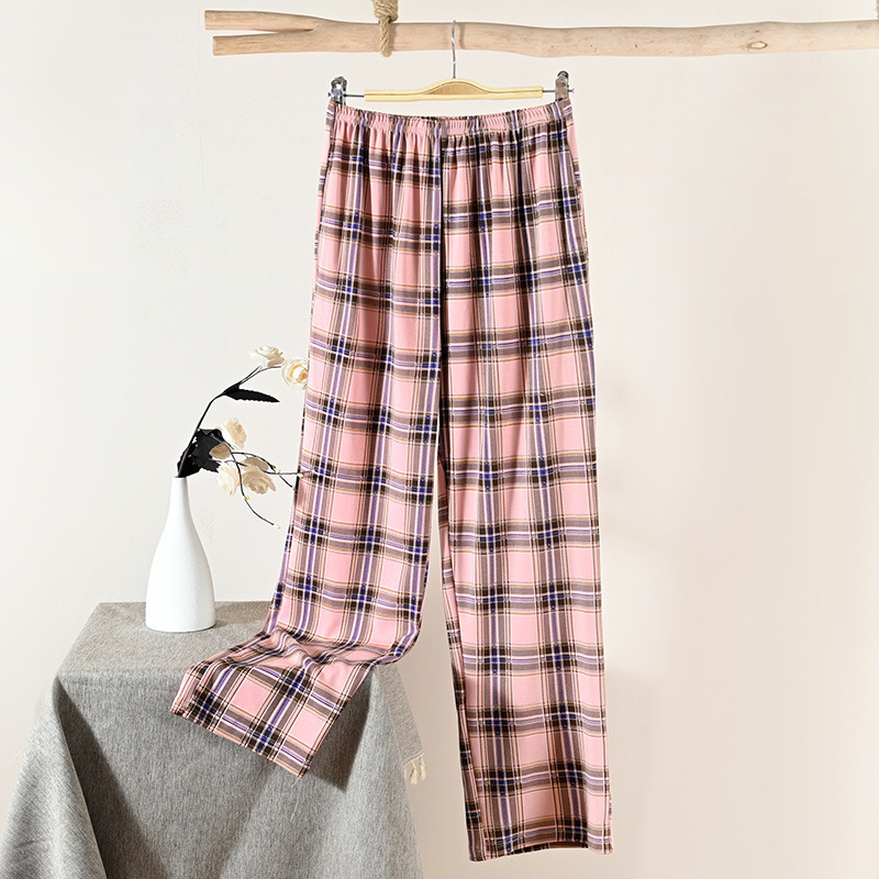 [can be made on behalf of] [12] knitted cotton women's pants pajama pants four seasons home pants polyester cotton thin ladies