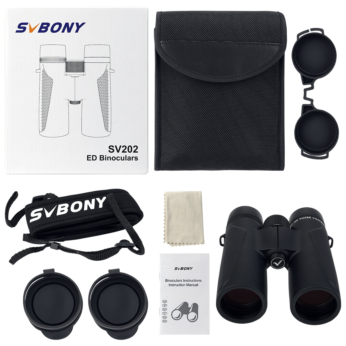 SVBONY 8X42 binocular lens ED glass, low dispersion, magnesium alloy ultra-light body, large field of view