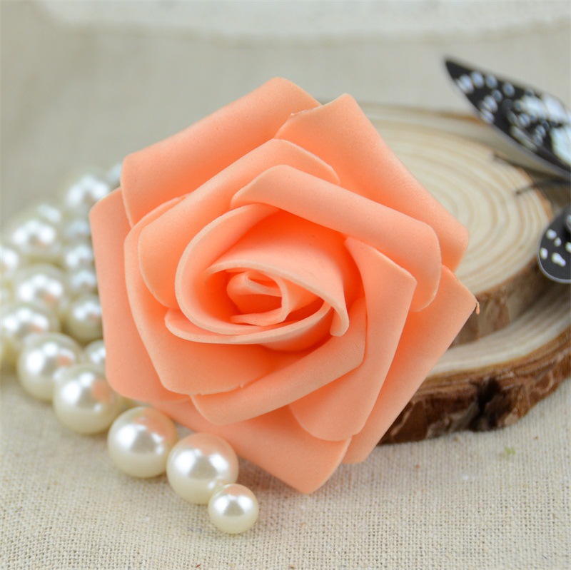 Simulation pe Rose head Tanabata foam rose flower wedding Valentine's Day bouquet packaging materials