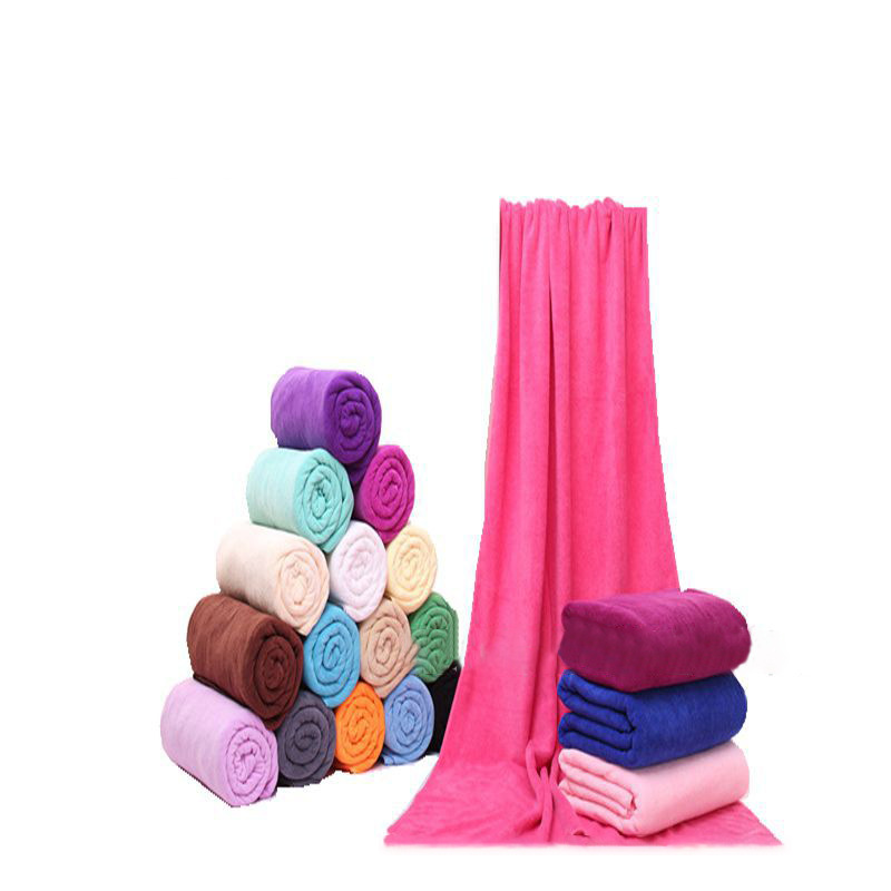Beauty salon bed-making bath towel can be opened hole massage bed-making towel enlarged thick lint-free soft absorbent bath towel logo