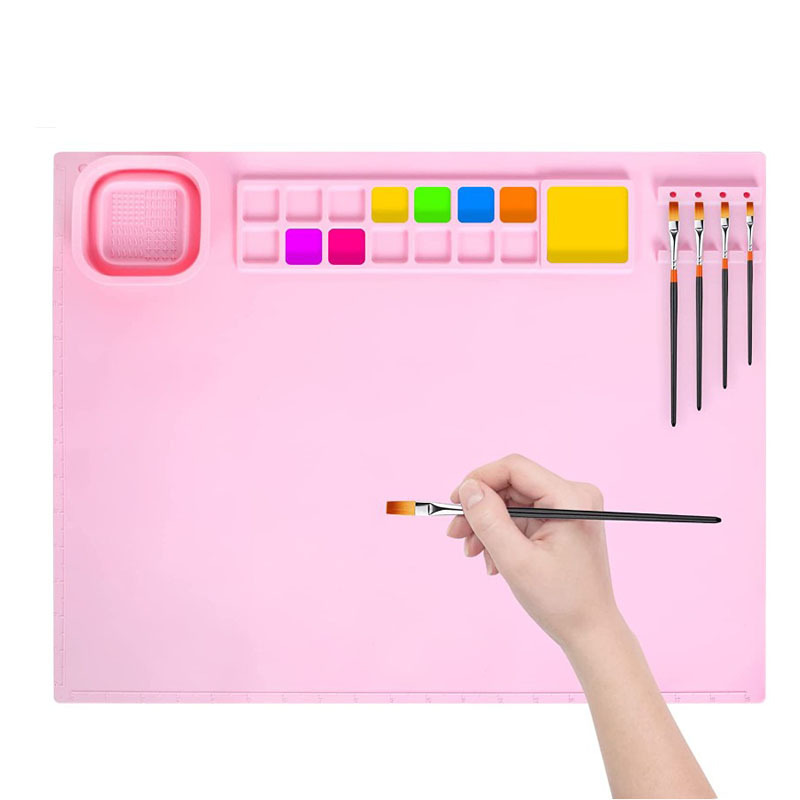 Hot Selling Silicone Painting Mat Children's Painting Art Mat Washable Color Pad Multi-function Graffiti Oil Painting Pad