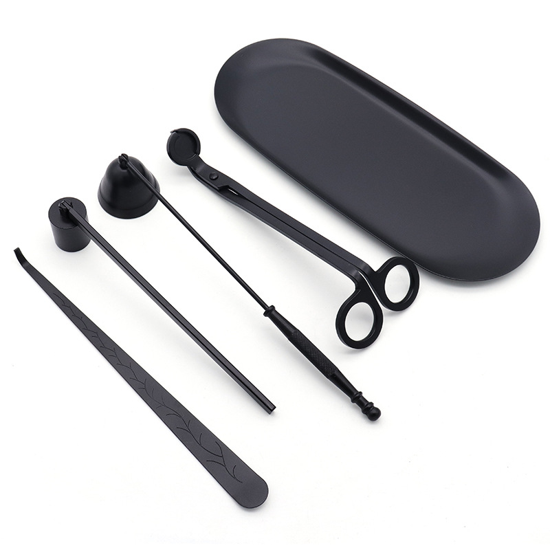 Blackened aromatherapy candle tool suit candle Bell candle cutter candle hook Candle cover candle tool plate