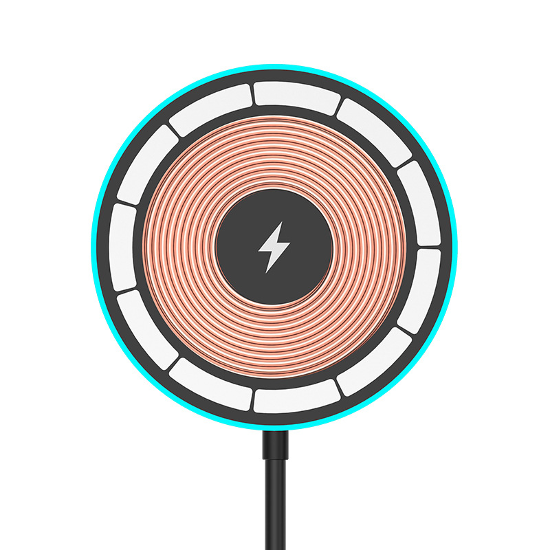 C23 luminous magnetic charger is suitable for Apple mobile phone wireless charging breathing light wireless charging wireless charger