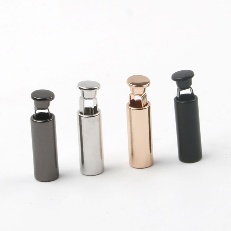 In stock supply metal clip Bell coat down jacket clothing accessories rope buckle stop rope buckle elastic adjustable button