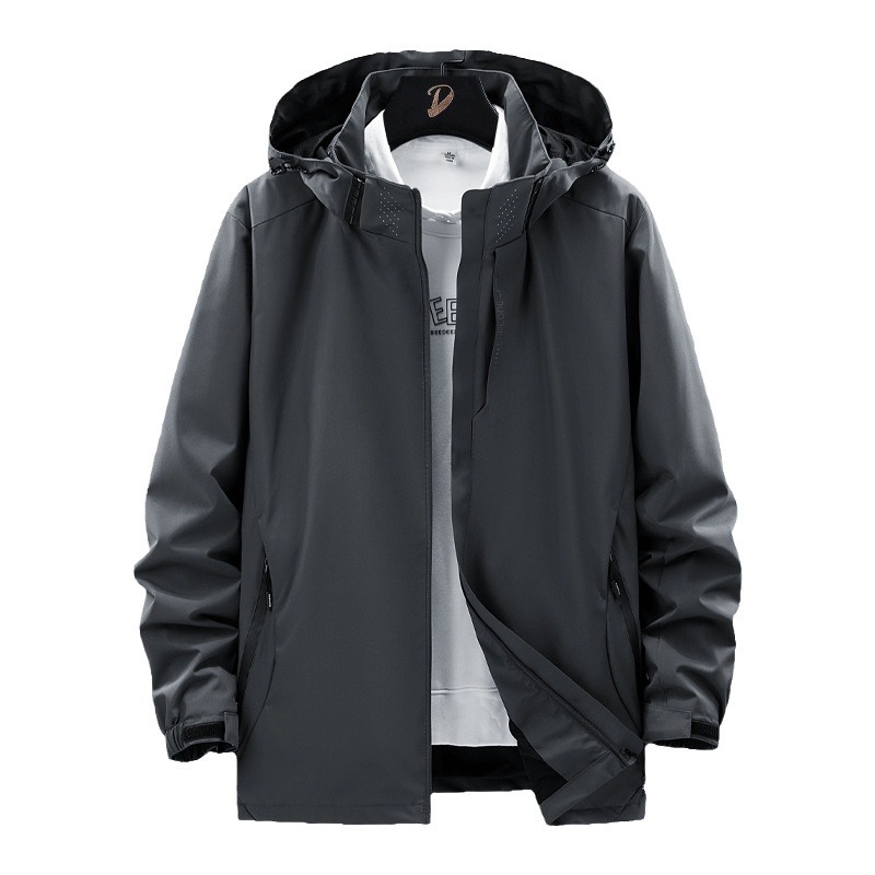 Sports jacket spring and autumn thin jacket outdoor couple windproof waterproof coat windbreaker 6266 popular single-layer clothes set