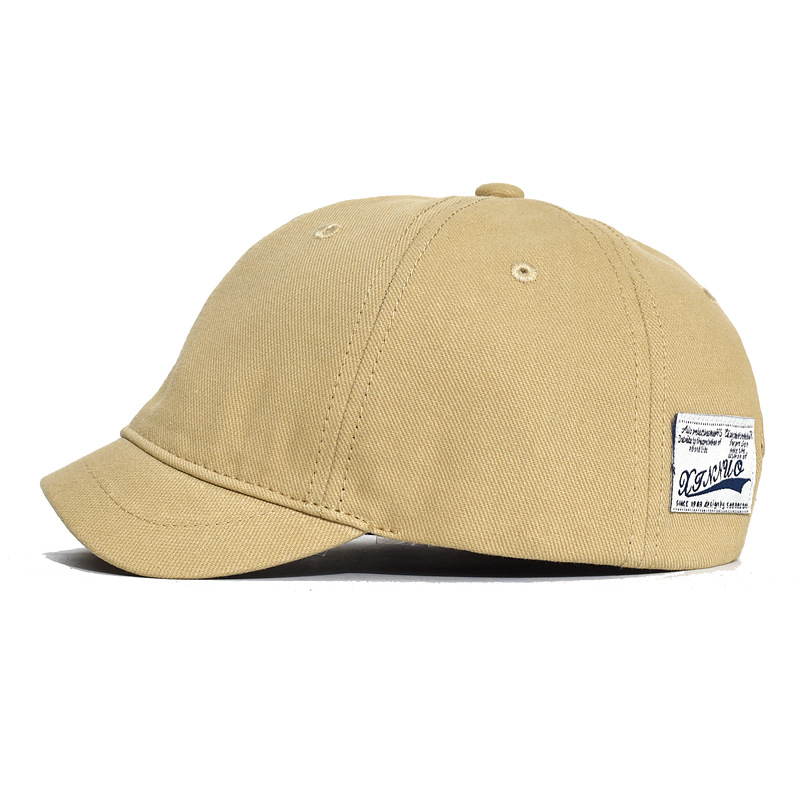 Hat men's baseball cap Women's cap soft-brim cap cotton short brim hip-hop cap 3cm short along Korean fashion