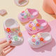 Children's Flower Hole Shoes Girls' 2024 Summer New Eva Outwear Soft Bottom Non-Slip Sandals for Baby