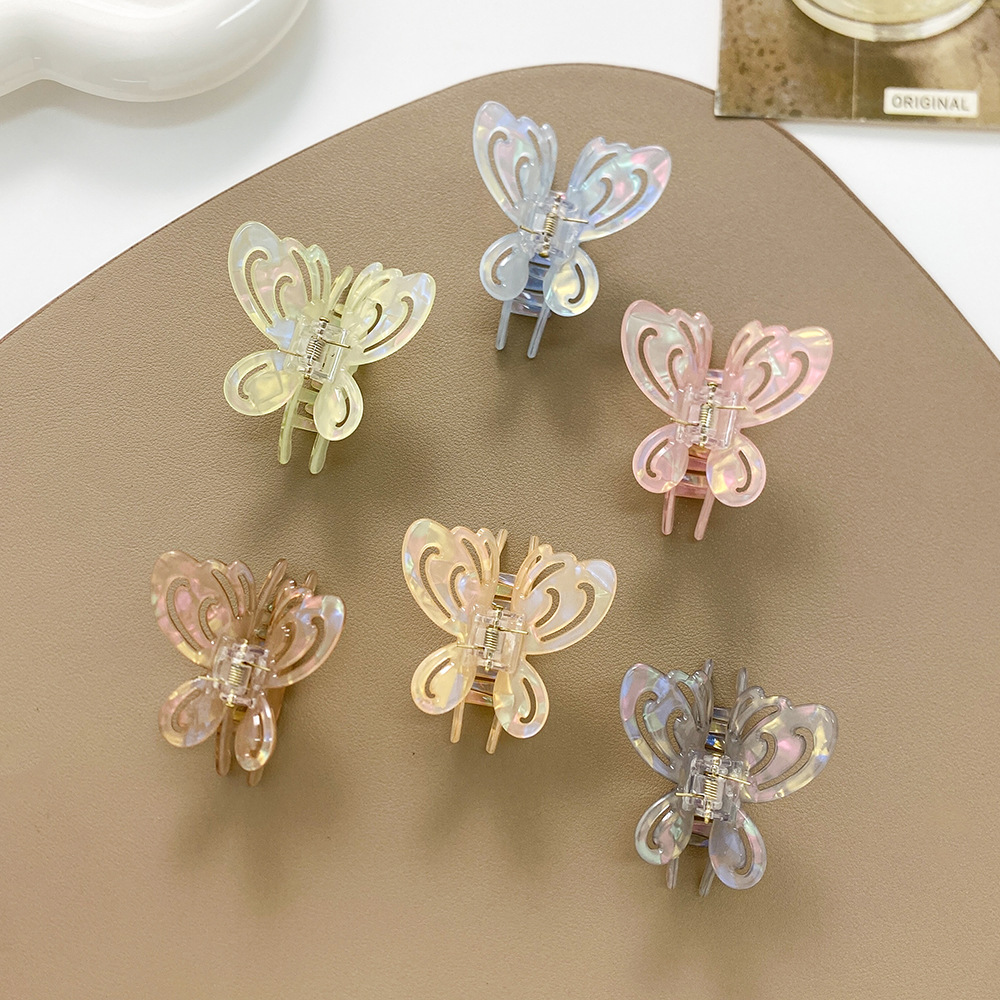 Hollow butterfly catch half tie hair love shark clip fashion personalized hair accessories hairpin children's hairpin small hair clip plate hairpin_voghion.com