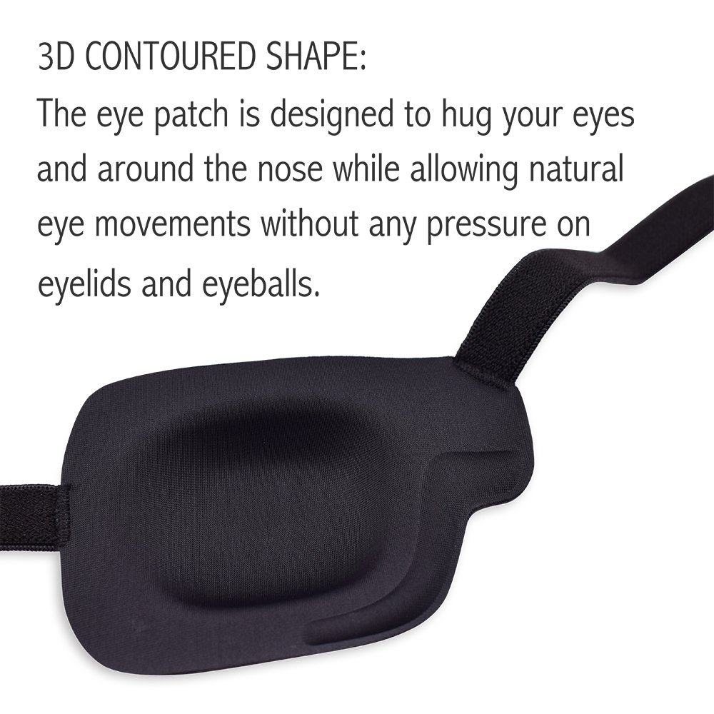 New Cyclops Eye Mask Adult Children Amblyopia Strabismus Monocular Eye Mask 3D Sponge Shading Pirate Eye Mask