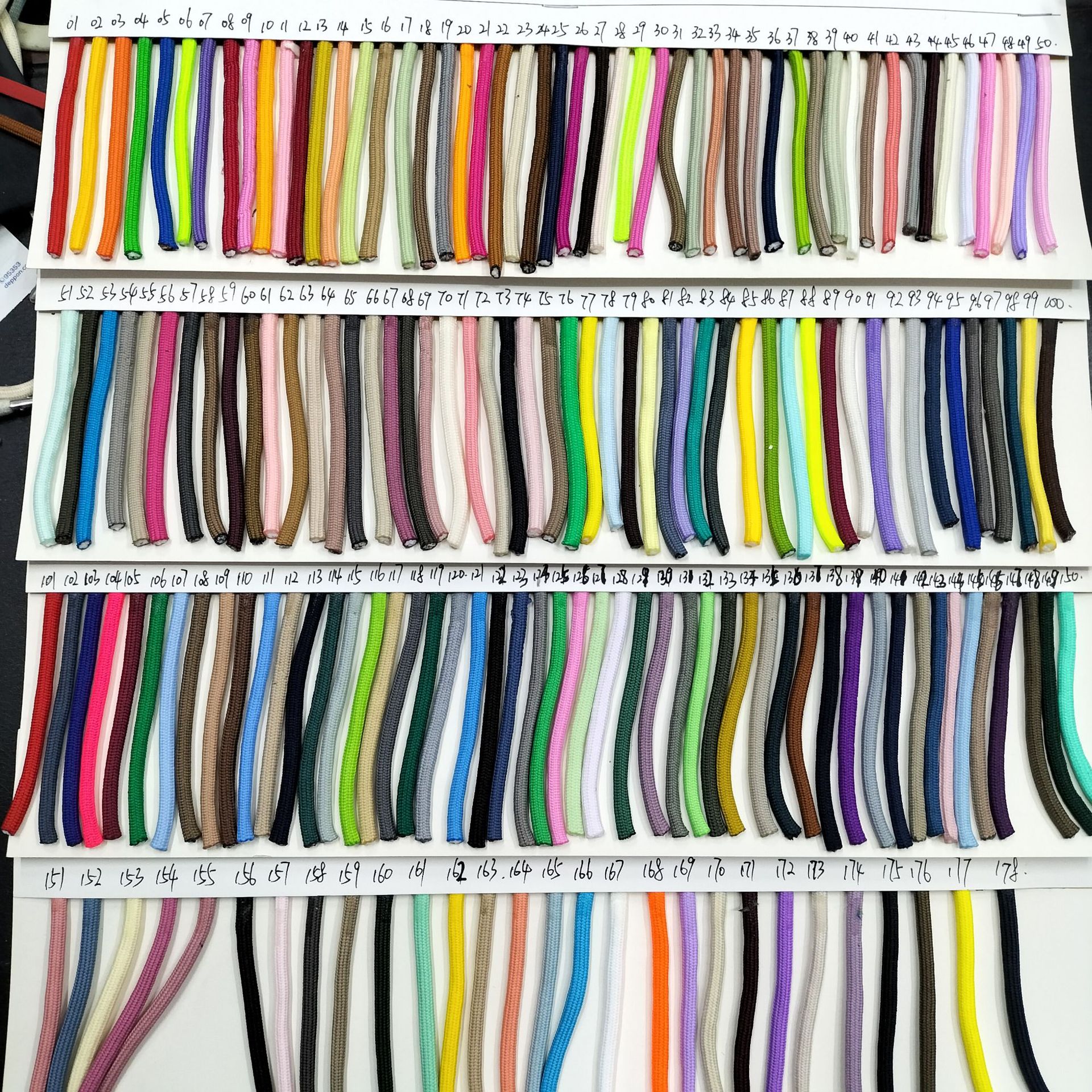 178 color spot 1.4 meters core hard core polyester drawstring color sports pants waist rope clothing sweater hat rope