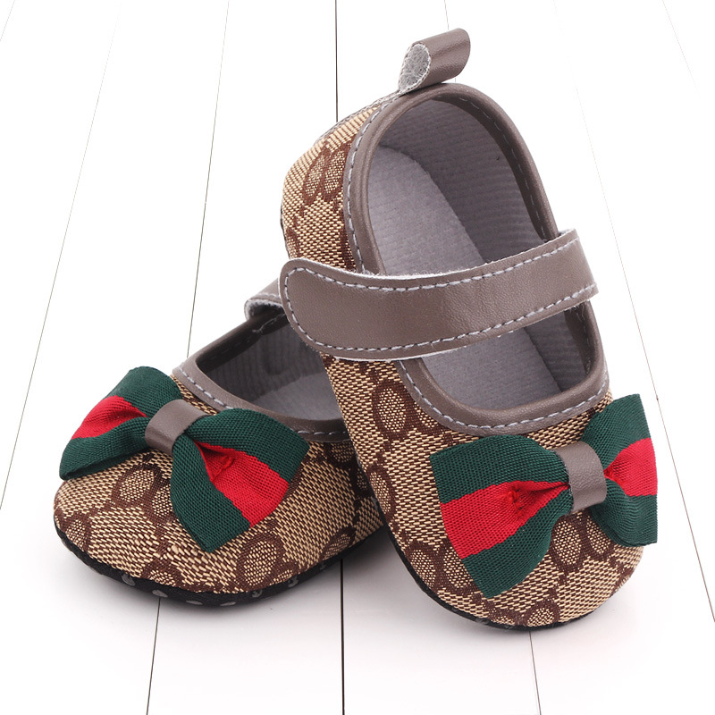 Bow Baby Shoes Soft Sole Toddler Shoes Non-slip Baby Shoes Cute Princess Shoes 2538