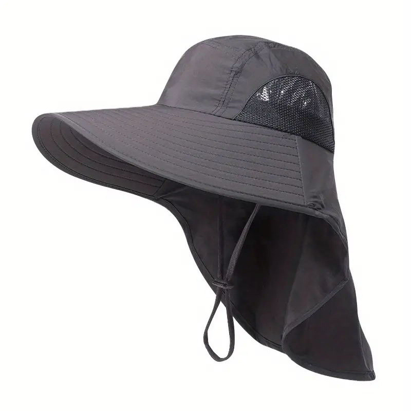 Outdoor big brim fisherman hat female Korean fashion sun protection hat female hat neck covering fishing hat sun hat wholesale