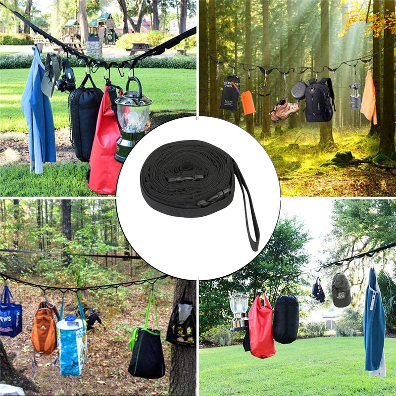 Outdoor portable tent storage lanyard travel camping camping clothes tableware storage lanyard binding rope wholesale