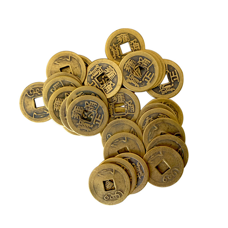 Real brass casting antique copper coins five Emperor money six emperor eight Emperor money Qing Dynasty ten Emperor money fortune into treasure copper coins wholesale