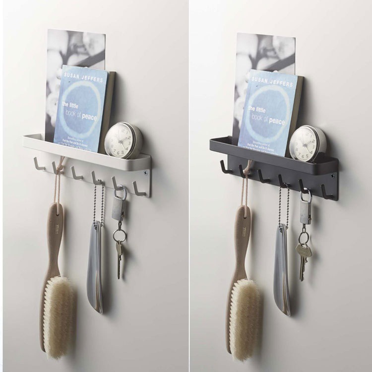 Household entrance strong magnetic punch-free Creative seamless magnet entrance door storage hook key storage rack